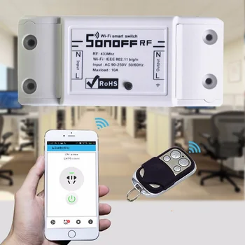 Sonoff Smart Home RF 433Mhz Stenu, Bezdrôtové Diaľkové Ovládanie Spínač Domácej automatizácie / Inteligentné WiFi Centrum Pre Iphone Smartphone