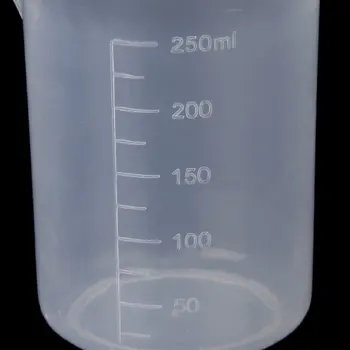 SOSW-50 150 250 ml Laboratórne priehľadného plastu 3 ks meranie pohár Meranie pohár nástroj