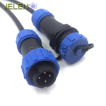 SP13, nepremokavé 4 pin konektor ,konektor pre Kábel+In-line konektor kábla,4 pin konektor a zásuvky,LED konektor kábla,IP68