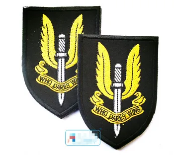 Special Air Service SAV Patch Vojenské Tkaniny, Výšivky Háčika A Slučky Patch, KTO sa ODVÁŽI VÝHRY Remienok Taktické Odznak 2ks