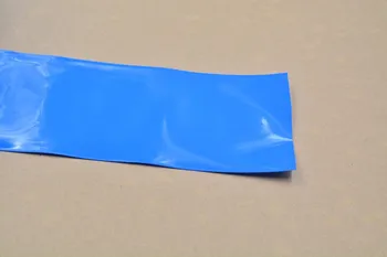 Sploštenie šírka 40 mm, hrúbka 0,05 mm transparentné čierna modrá biela mnoho farba pvc zmršťovacej trubice kazety batérie kôry
