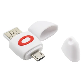 SR 2 v 1, USB OTG Čítačka Kariet TF/Micro SD Card Reader OTG Adaptér pre Smartphone, Tablet PC