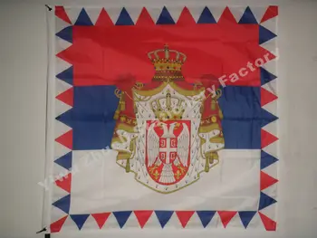 Srbsko Prezident Vlajka 120X120cm (4x4FT) 120 g 100D Polyester Dvakrát Prešité Vysokej Kvality Doprava Zadarmo