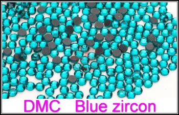 SS20 4.6-4,8 mm,1440pcs/Taška Modrý Zirkón DMC Hot Fix FlatBack Kamienkami,prenos tepla DIY horúce železo-na odev, blue crystal kameň