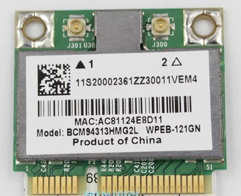 SSEA Nové pre BroadCom BCM94313HMG2L BCM4313 Half Mini PCI-E 802.11 b/g/n Karty pre IBM Lenovo B560 V560 G555 G560 Z560 Z565