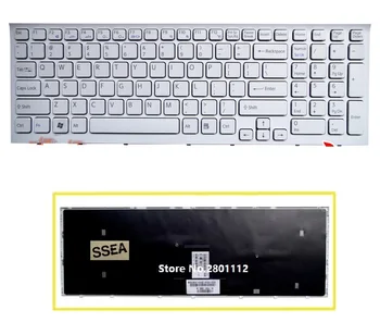 SSEA Nové US Klávesnica, biela pre Sony vaio VPC-EB VPCEB VPC EB VPCEB36FG notebooku, Klávesnice