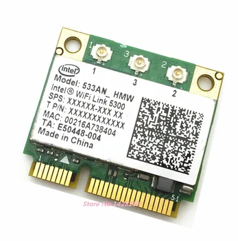 SSEA Pôvodné Wholesales Nové Intel WIFI Link 5300 AGN 533AN_HMW 802.11 n Half Mini PCI-E 2.4 G/5 ghz siete Wlan Wirelss karty 450Mbps