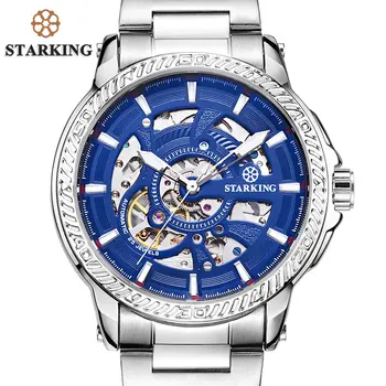 STARKING Relogio Masculino pánske Luxusné Značky Business Hodinky Kostra Muži Mechanické Hodinky Náramkové hodinky Hodinky Laikrodis TM0901