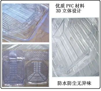 STARPAD Pre 3D stereoskopické transparentné PVC nepremokavé mat / podlahové rohože sada piatich kontajnerov