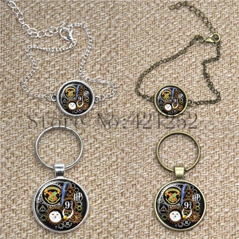 Steampunk HP Inšpiroval Prívesok náhrdelník keyring záložku cufflink náušnice