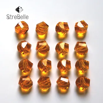 StreBelle AAA 10 mm twisted tvárou sklo krištáľové perly šperky príslušenstvo korálky DIY 100ks