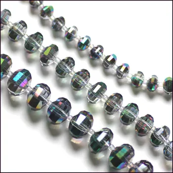 StreBelle AAA Nové Gridding Roudelle Korálky sklenené šperky DIY Perličiek 4x6mm 6x8mm 8x10mm