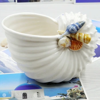Stredomorská keramické hviezdice shell conch popolník candy šperky skladovanie dosky domova porcelánová figúrka svadobné dekorácie