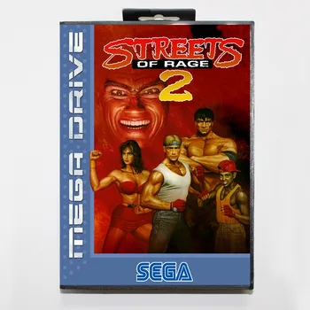 Streets of rage 2 16 bit SEGA MD Hra Karty S Retail Box Pre Sega Mega Drive Pre Genesis