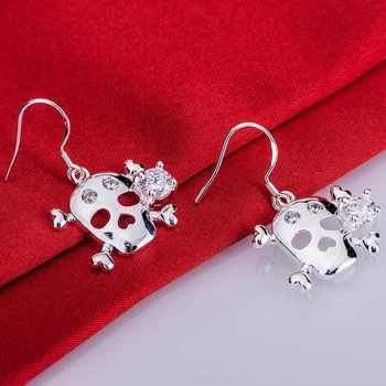 Strieborné pozlátené náušnice 925 šperky pre ženy strieborné náušnice CGZUAJVC