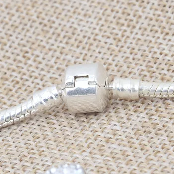 Strieborný Had Reťazca Náramky DIY Náramok S Kryštálmi Kúzlo Šperky pre ženy