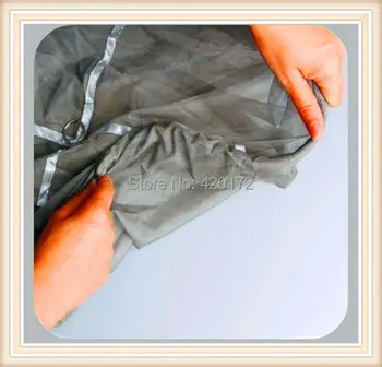 Striebro potiahnuté nylon emf anti radiaition mosquito net textílie/EMF Tieniace tkaniny