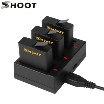 STRIEĽAŤ AHDBT-501 Tri Porty USB Nabíjačku s 3ks 1220mAh Batériu pre GoPro Hero 6 5 Black Kamery Go Pro Plnenie Príslušenstvo Súbor