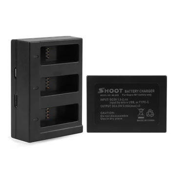 STRIEĽAŤ AHDBT-501 Tri Porty USB Nabíjačku s 3ks 1220mAh Batériu pre GoPro Hero 6 5 Black Kamery Go Pro Plnenie Príslušenstvo Súbor