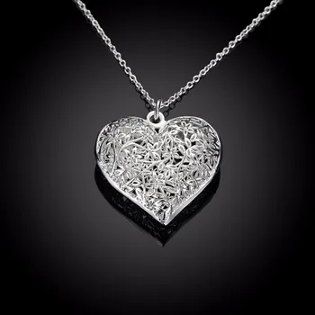 Strom života Kvetu srdcom Charms 925 pečiatkou strieborné pozlátené náhrdelníky Colar náušnice šperky sady Pre ženy Valentína Darček
