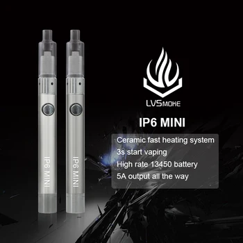 SUB DVE 2017 najpredávanejších vaporizer pero IP6 Mini para vape perá Vysoká miera 13450 batérie starter kit suché byliny e cigarety cig