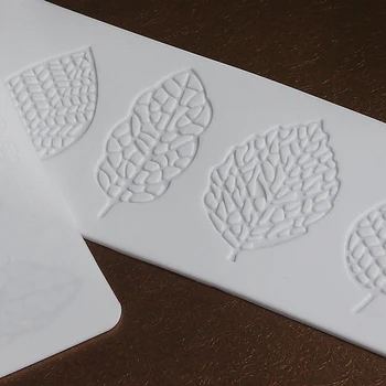Sugarcraft Kvet, List, Silikónové Formy Fondant Formy Cake Zdobenie Nástroje Čokoláda Gumpaste Formy 3D Listy Silikónové Čipky Mat