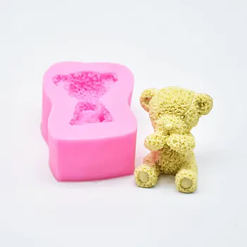 Sugarcraft Mini Medveď silikónové formy fondant formy cake zdobenie nástroje čokoláda mydlo plesní