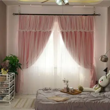 SunnyRain 1-Kus Béžová Double-layer Záves Pre Obývacia Izba Blackout Závesy Pre Spálne Deti Miestnosti Závesy Prispôsobiteľné