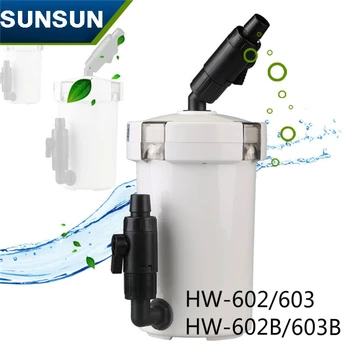 Sunsun akváriu filter Čistička ultra-silencieux akvárium vonkajší filter mora čerstvej vody 220V/6W/HW-602/HW-603/HW-602B/HW-603B