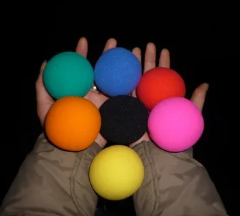 Super hubky loptu (6typ) 7 farieb pre vybrať (20pcs/lot) - trik, doprava Zdarma, Magický trik klasické hračky