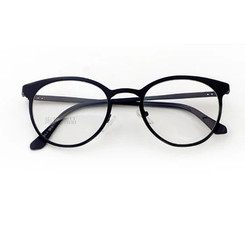 Super Kvalita Nový kovový Rám klasické okuliare Vintage štýl, módne ženy&mužov okuliare, optické oculos de grau jasný objektív N723