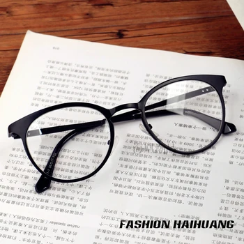 Super Kvalita Nový kovový Rám klasické okuliare Vintage štýl, módne ženy&mužov okuliare, optické oculos de grau jasný objektív N723