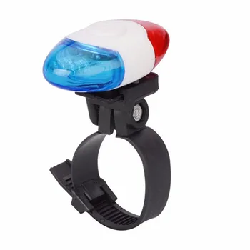 Super Mini Nepremokavé Policajné Svetla, 4 LED Červená Modrá 4 Režimy Blesku, jazda na Bicykli Bicykel Zadné Svetlo Bezpečnostné Upozornenie Chvost Lampy, stropné Svetlá