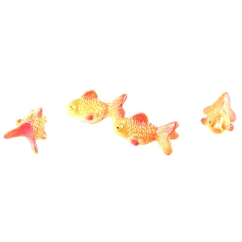 Super mini Zvierat Zlaté Ryby Miniatúrny domček pre bábiky DIY Micro Krajiny Záhrady, Terária Socha Domova Ornament