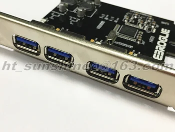 Super-Speed 4 Porty USB 3.0 PCIe slot karty PCI Express Rozširujúcej Karty pre PCI-E x1/x4/x8/x16 Počítač PC