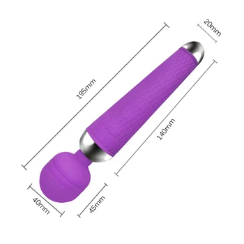 Super Výkonný Nabíjateľná Klitoris Vibrátor Masér Prútik Dospelých sexuálnu Hračku pre Ženy
