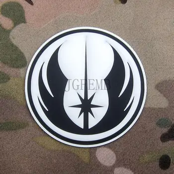 Svetelný Jedi Knight Vojenské Taktické Morálku 3D PVC patch Odznaky PB874