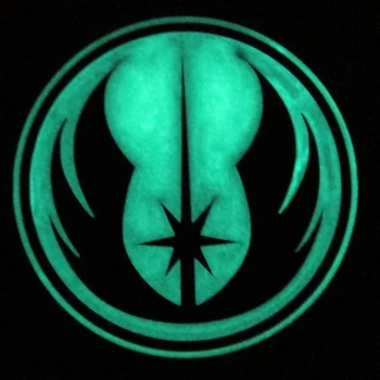 Svetelný Jedi Knight Vojenské Taktické Morálku 3D PVC patch Odznaky PB874