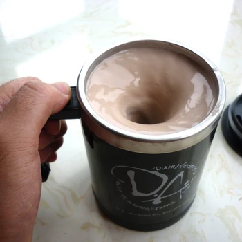 Svetlo Magic Automatické miešanie kávy pohára / hrnčeka drinkware nehrdzavejúcej ocele šálku kávy hrnček samostatne a za stáleho miešania nástroj čaj hrnček, šálka