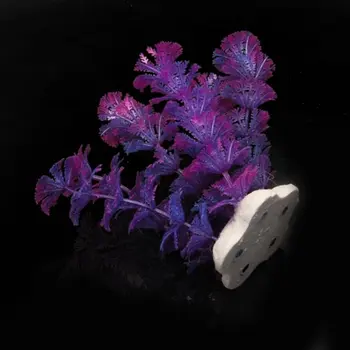 SZS Hot Umelých rastlín 10 CM akváriu dekorácie vodných elektrární, fialová + modrá