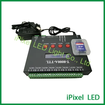 T-8000A AC110-220V 3W podpora 2G SD kartu led pixel radič,8000 pixelov