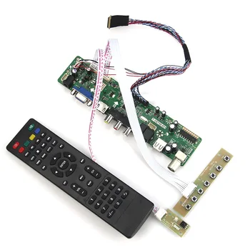 T. VST59.03 LP156WH3(TL)(A2) LCD/LED Controller Ovládač Rady (TV+HDMI+VGA+CVBS+USB) LVDS opätovné použitie Notebooku 1 366 x 768