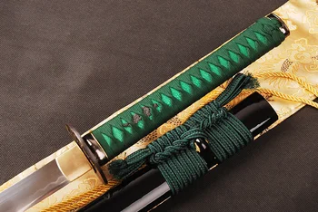 T8 Hliny Tvrdeného Japonský Samuraj Meč Katana Full Tang Ostrý nôž bez Ahoj Espada Môže Znížiť Bambusu Pekný darček pre Rodiny