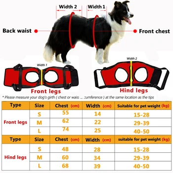 [TAILUP] Psa výťahov podporu vesta pet pomôcť produktov chien golier vodítku psa na postroj s rukoväťou zdvíhacie popruhy pre psov py0015