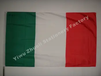 Taliansko Vlajky 150X90cm (3x5FT) 115g 100D Polyester Dvakrát Prešité Vysokej Kvality Doprava Zadarmo