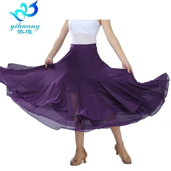 Tanečná Sála Flamenco Valčík Tanečných Kostýmov, Dlhé Sukne Big Swing, Moderný Štandard Tanečník Elegantné Šaty Oblečenie