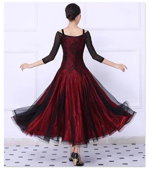 Tanečná sála Súťaže Tanečné Šaty Žien Tango Flamenco Valčík Tanec Sukne Márie je Vysoká Kvalita Zákazku Ballroom Dance Šaty