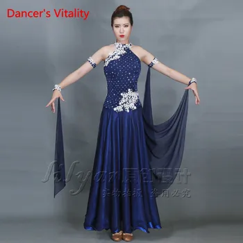 Tanečník je Vitality Ballroom Dance Šaty Ženy, Dievčatá, Vyšívané Diamanty Sála Šaty Salsa Samba Tango Sála Súťaže