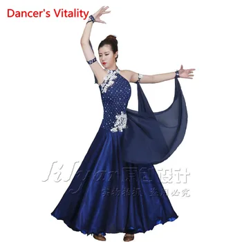 Tanečník je Vitality Ballroom Dance Šaty Ženy, Dievčatá, Vyšívané Diamanty Sála Šaty Salsa Samba Tango Sála Súťaže