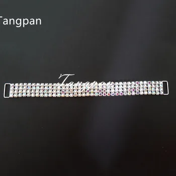 Tangpan 10pcs Diamond Crystal Drahokamu Bikini Konektory Taška Pracky Topánky Reťazca, Plavky, Plavky, Tielka Konektor
